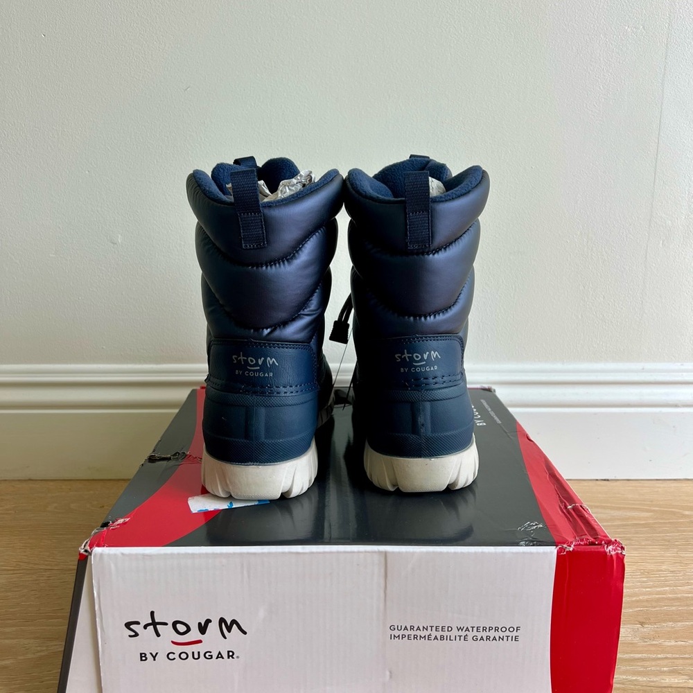 Cougar Storm Waterproof Boots - Navy size 8 NWT - Picture 3 of 4